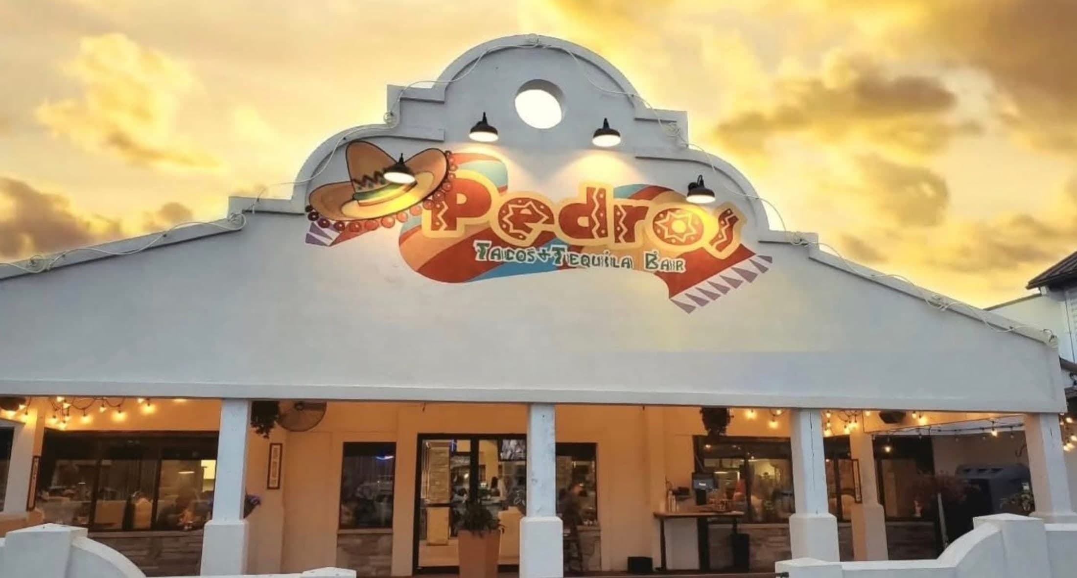Pedro's storefront on N MacArthur Drive.